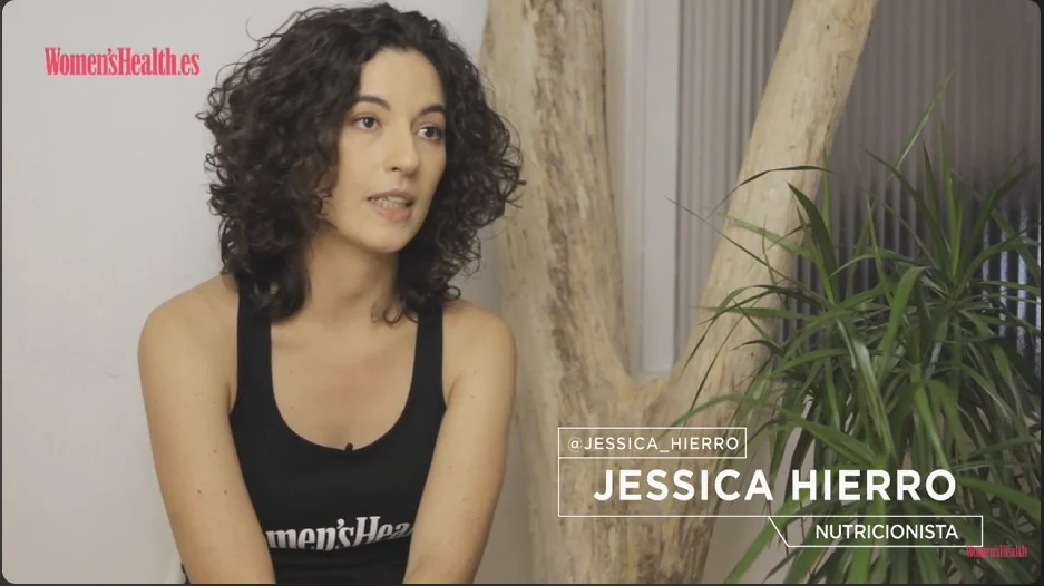 Jessica Hierro en colaboración con Women's Health sobre nutrición y bienestar